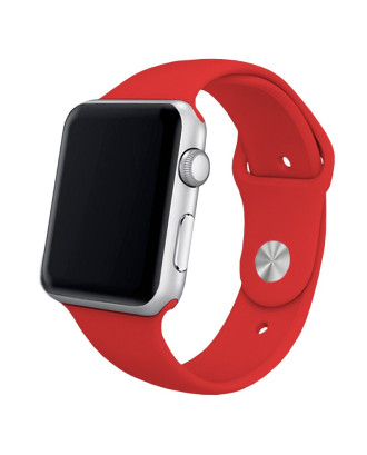 Correia COOL para Apple Watch Series 1 / 2 / 3 / 4 / 5 / 6 / 7 / 8 / 9 / SE (38 / 40 / 41 mm) Borracha Vermelho