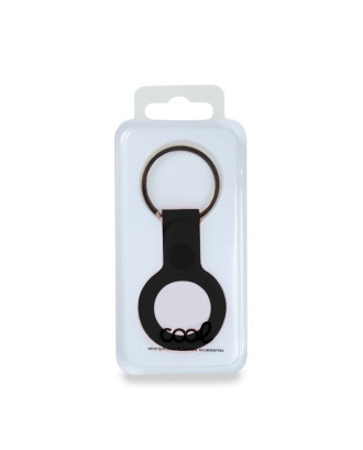 Porta-chaves de proteção COOL compatível com AirTag Silicone Preto
