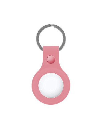 Porta-chaves de proteção COOL compatível com AirTag Silicone Rosa