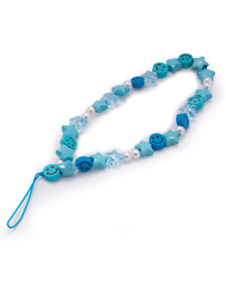 Pulseira universal para smartphone COOL com pingente de estrelas azuis