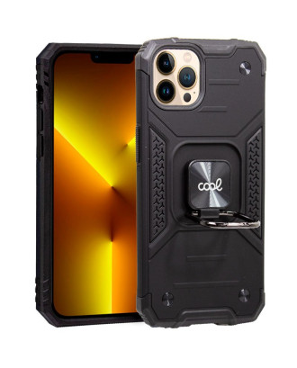 Capa COOL para iPhone 13 Pro Max Hard Ring Preto