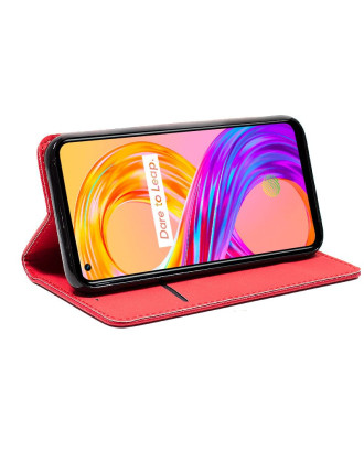 Capa Flip Cover COOL para Realme 8 / 8 Pro Vermelho