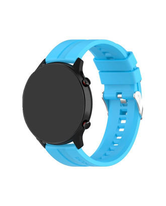 Correia Universal 22mm Amazfit GTR / Stratos / Huawei / Samsung / COOL Borracha Azul Céu