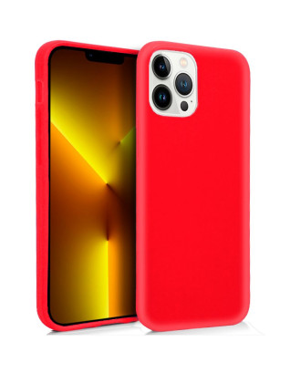 Capa de silicone COOL para iPhone 13 Pro Max (vermelho)