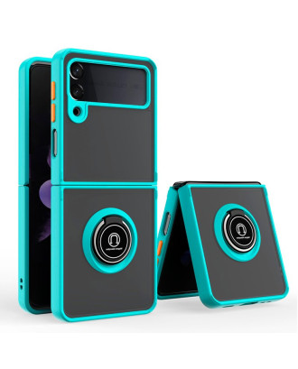 Capa COOL para Samsung F926 Galaxy Z Flip 3 Hard Ring Azul Céu