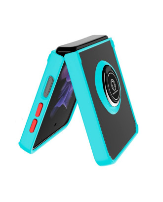 Capa COOL para Samsung F926 Galaxy Z Flip 3 Hard Ring Azul Céu