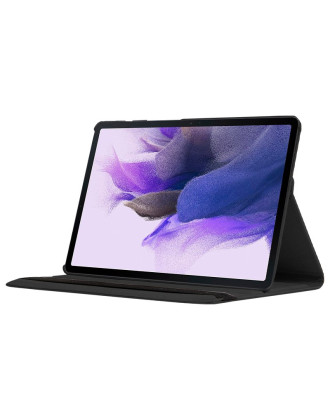 Capa COOL para Samsung Galaxy Tab S7 FE T736 Couro Preto Liso de 12.4 polegadas