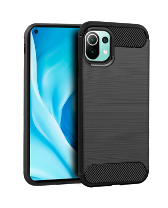 Capa COOL para Xiaomi Mi 11 Lite / Mi 11 Lite 5G Carbono Preto