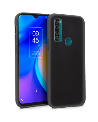 Capa de silicone COOL para TCL 20 SE (preta)