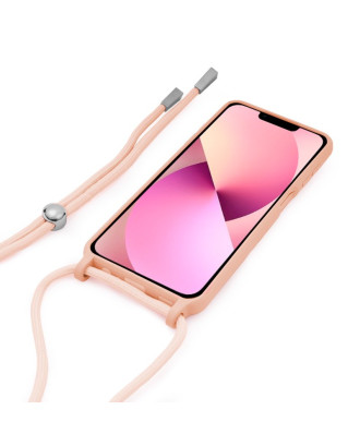 Capa COOL para iPhone 13 Cordão Rosa Capa COOL para iPhone 13 Cordão Rosa