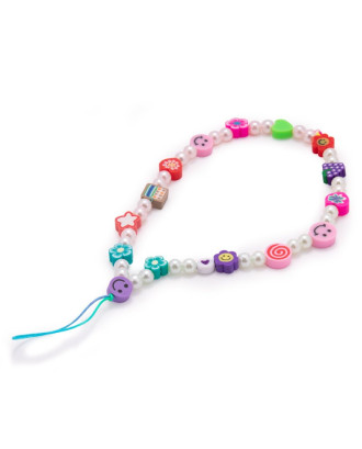 Pulseira universal para smartphone COOL com pingente de pérolas mix