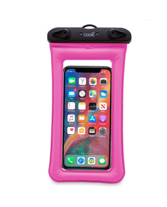 Capa impermeável universal rosa