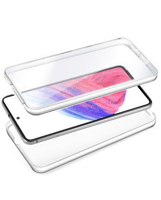 Capa COOL de Silicone 3D para Samsung A536 Galaxy A53 5G (frente e verso transparentes) Capa COOL de Silicone 3D para Samsung A536 Galaxy A53 5G (frente e verso transparentes)