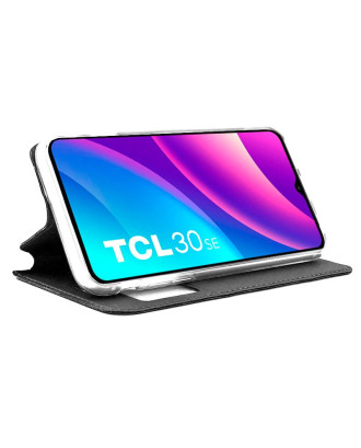 Capa Flip Cover COOL para TCL 30 SE / 30E / 305 / 306 Preto