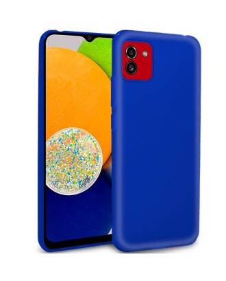Capa de silicone COOL para Samsung A035 Galaxy A03 (azul)