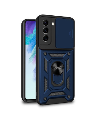 Capa COOL para Samsung G990B Galaxy S21 FE Hard Ring Marinho