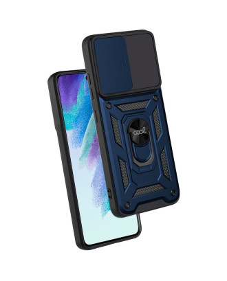 Capa COOL para Samsung G990B Galaxy S21 FE Hard Ring Marinho