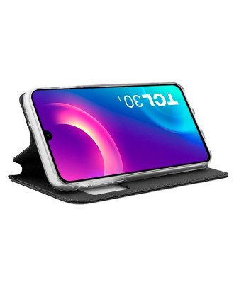 Capa Flip Cover COOL para TCL 30 Plus / 30 / 30 5G Preto