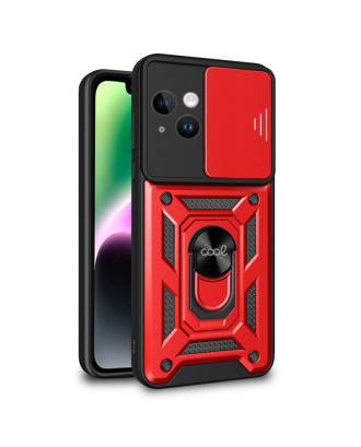 Capa COOL para IPhone 14 Hard Ring Vermelho