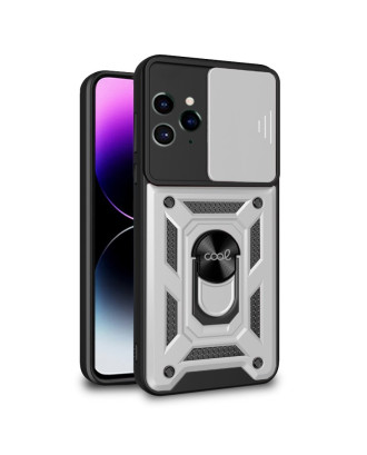 Capa COOL para iPhone 14 Pro Max Hard Ring Prata
