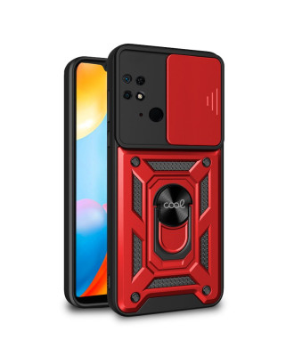 Capa COOL para Xiaomi Redmi 10C Hard Ring Vermelho