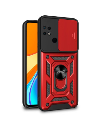 Capa COOL para Xiaomi Redmi 9C / 10A Hard Ring Vermelho