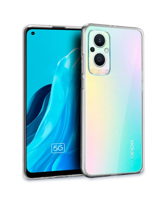 Capa de silicone COOL para Oppo Reno 8 Lite 5G Transparente