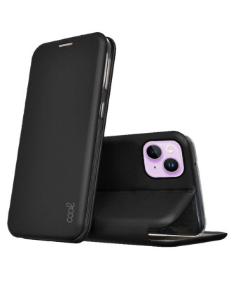 Capa Flip Cover COOL para iPhone 14 Elegance Preto