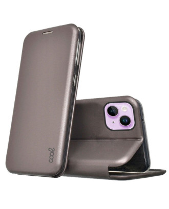 Capa Flip Cover COOL para iPhone 14 Elegance Prata