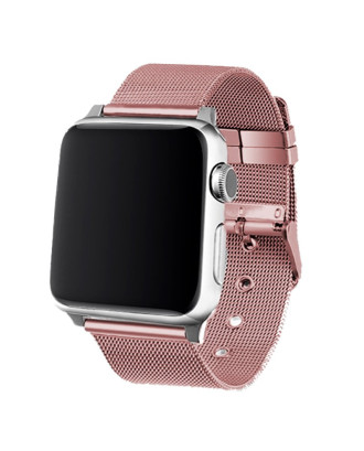 Correia COOL para Apple Watch Series 1 / 2 / 3 / 4 / 5 / 6 / 7 / 8 / 9 / SE (38 / 40 / 41 mm) Metal Rosa