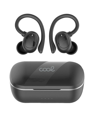 Auscultadores estéreo Bluetooth Dual Pod Fone de ouvido sem fio COOL Fit Sport preto