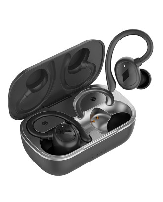 Auscultadores estéreo Bluetooth Dual Pod Fone de ouvido sem fio COOL Fit Sport preto
