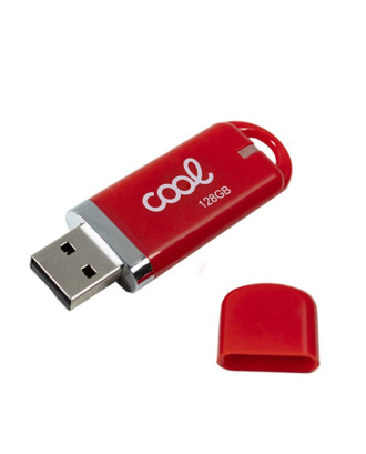 Pen drive x USB 128 GB 2.0 COOL tampa vermelha