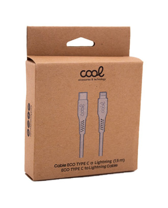 Cabo USB Universal Tipo C para Lightning para iPhone COOL ECO (1,5 metros)