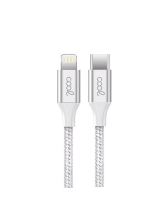 Cabo USB COOL Nylon Universal Tipo C para Lightning (1,2 metros)