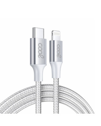 Cabo USB COOL Nylon Universal Tipo C para Lightning (1,2 metros)