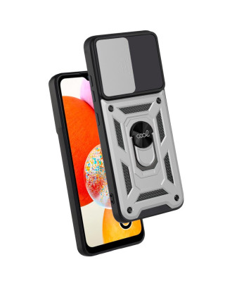 Capa COOL para Samsung A145 Galaxy A14 / A14 5G Hard Ring Prata