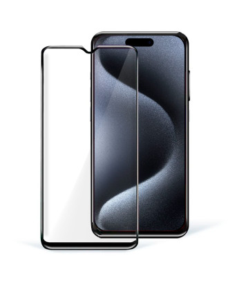 Protetor de ecrã de vidro temperado COOL para iPhone 15 Pro (FULL 3D)