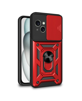 Capa COOL para IPhone 15 Hard Ring Vermelho