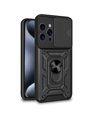 Capa COOL para IPhone 15 Pro Hard Ring Preto