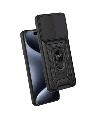 Capa COOL para IPhone 15 Pro Hard Ring Preto