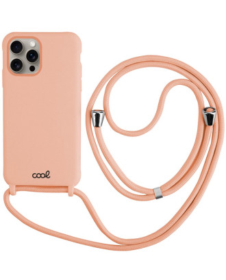 Capa COOL para iPhone 15 Pro Max Cordão Rosa Liso