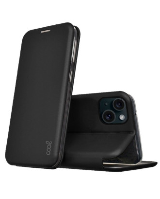 Capa Flip Cover COOL para iPhone 15 Elegance Preto