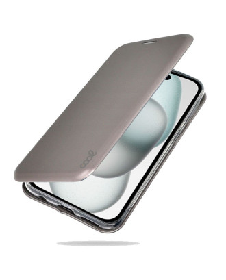 Capa Flip Cover COOL para iPhone 15 Elegance Prata