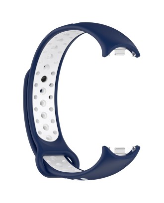 Correia COOL para Xiaomi Smart Band Band 8 / 9 / 10 Sport Marinho-Branco
