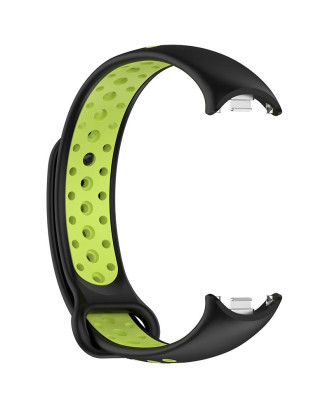 Correia COOL para Xiaomi Smart Band 8 / 9 / 10 Sport Preto-Verde