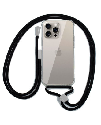 Capa COOL para iPhone 15 Pro Max Cordão Preto