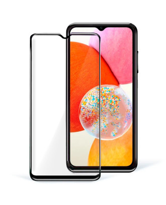 Protetor de ecrã de vidro temperado COOL para Samsung A145 Galaxy A14 / A14 5G (FULL 3D Preto)