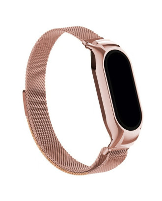 Correia COOL para Xiaomi Smart Band 8 Metal Rose Gold