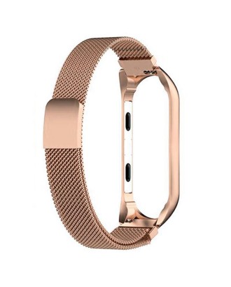 Correia COOL para Xiaomi Smart Band 8 Metal Rose Gold